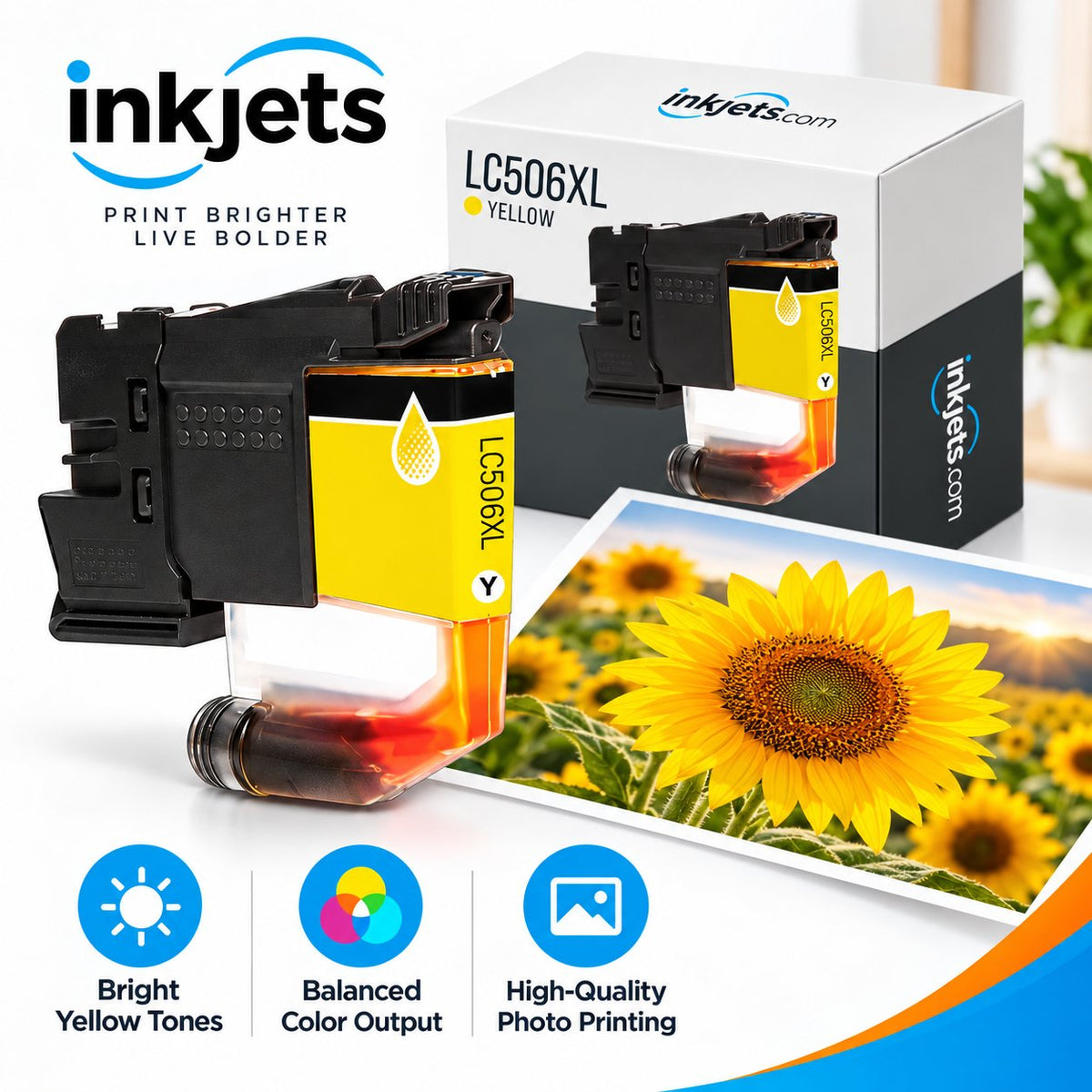 Brother LC506XLY Yellow High Yield Compatible Ink Cartridge
