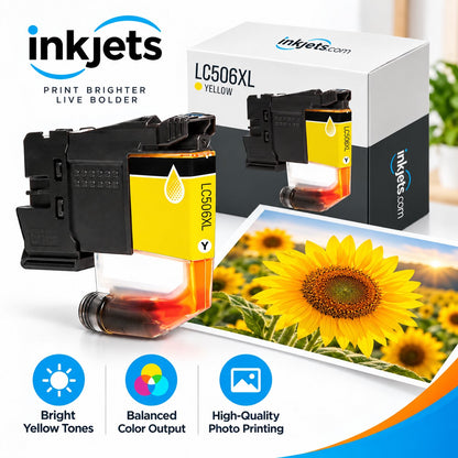Brother LC506XLY Yellow High Yield Compatible Ink Cartridge