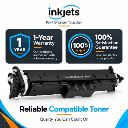 Canon T12 (5095C005AA) Yellow Standard Yield Compatible Toner Cartridge