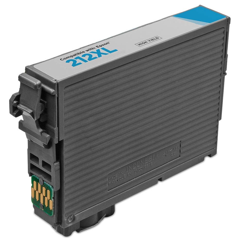Epson 212XL (T212XL220) Cyan High-Yield Remanufactured Ink Cartridge
