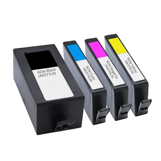 HP 923e High Yield Remanufactured Ink Cartridge 4-Pack Combo