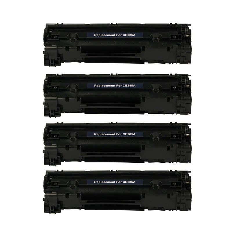 HP 85A (CE285A) Black Compatible Toner Cartridge 4-Pack