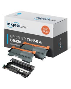 Brother TN450 & DR420 Compatible 3-Pack Combo