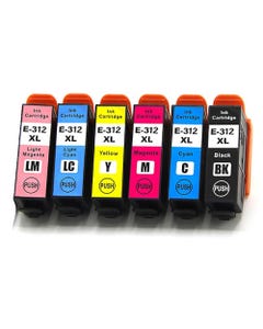 Epson 312XL High-Yield Remanufactured Ink Cartridge 6-Pack