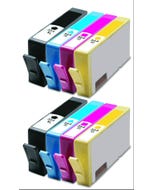 Remanufactured HP 564XL Ink Combo 8 Pack: 2 Black, 2 Cyan, 2 Magenta, 2 Yellow