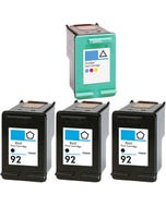 HP 92 & 93 Remanufactured Ink Cartridge 4-Pack