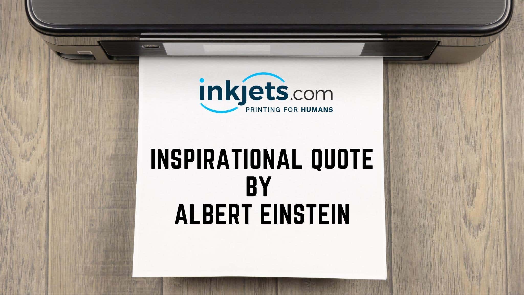 Inspirational Quote by Albert Einstein Banner