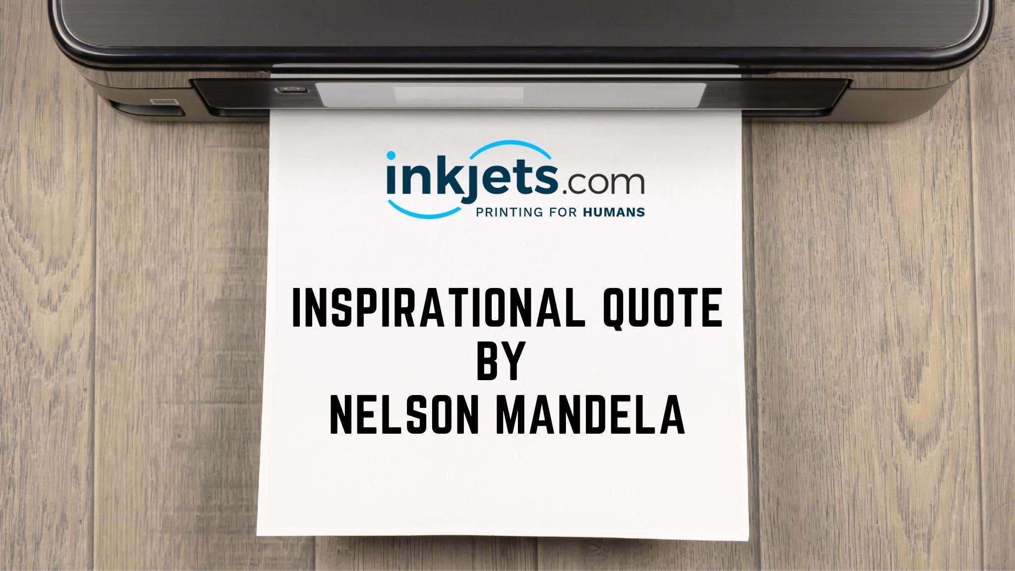 Inspirational Quote by Nelson Mandela Banner